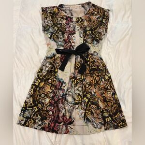 RACHEL Rachel Roy Multicolor Dress with Black Bow